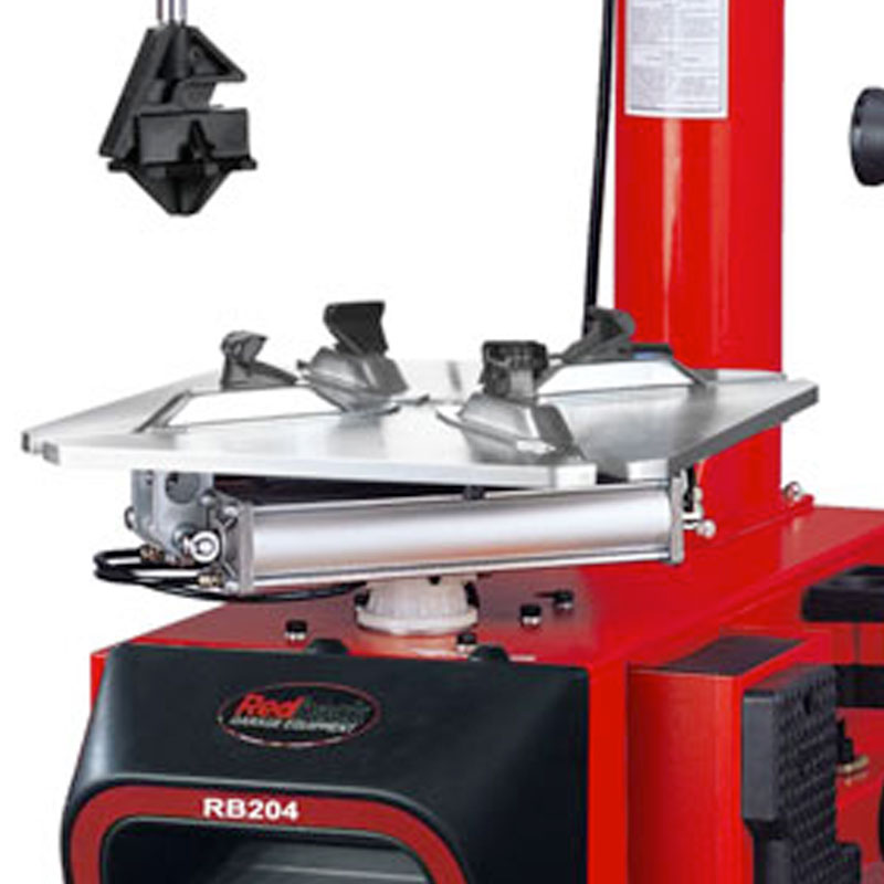 RB204 Redback Tyre Changer turntable close up RB204 Redback Tyre Changer turntable close up